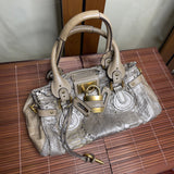 Pre-owned CHLOÉ 2008 limited editon python paddington bag