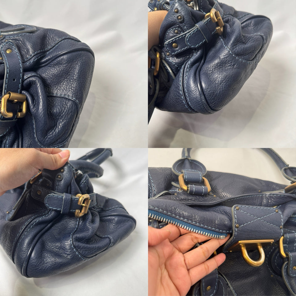 Pre-owned CHLOÉ 2005 navy paddington