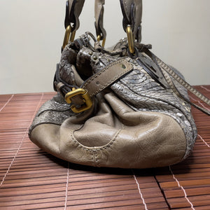 Pre-owned CHLOÉ 2008 limited editon python paddington bag