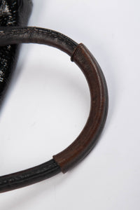 Pre-owned 2000s Chloe Black Patent Leather Paddington Shoulder Bag