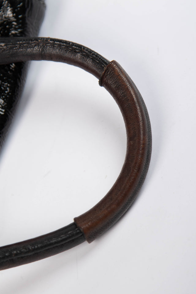 Pre-owned 2000s Chloe Black Patent Leather Paddington Shoulder Bag