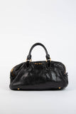 Pre-owned 2000s Miu Miu Black Leather Shoulder Bag