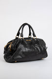 Pre-owned 2000s Miu Miu Black Leather Shoulder Bag