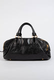 Pre-owned 2000s Miu Miu Black Leather Shoulder Bag