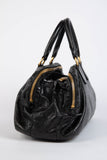 Pre-owned 2000s Miu Miu Black Leather Shoulder Bag