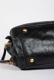 Pre-owned 2000s Miu Miu Black Leather Shoulder Bag