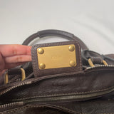 Pre-owned CHLOÉ 2011 brown paddington bag Swarovski