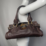 Pre-owned CHLOÉ 2011 brown paddington bag Swarovski