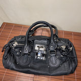 Pre-owned CHLOÉ 2008 lambskin paddington with lucite x metal padlock