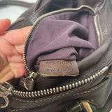 Pre-owned CHLOÉ 2011 brown paddington bag Swarovski