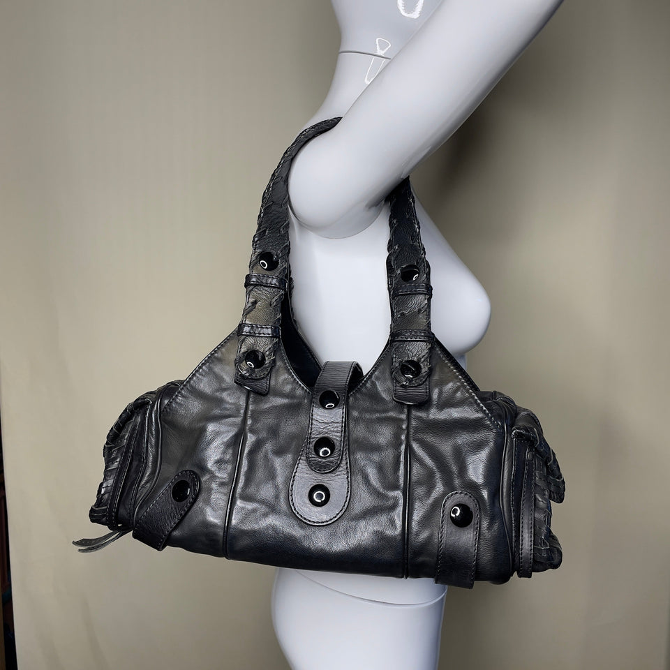 Pre-owned CHLOÉ oil slick silverado bag