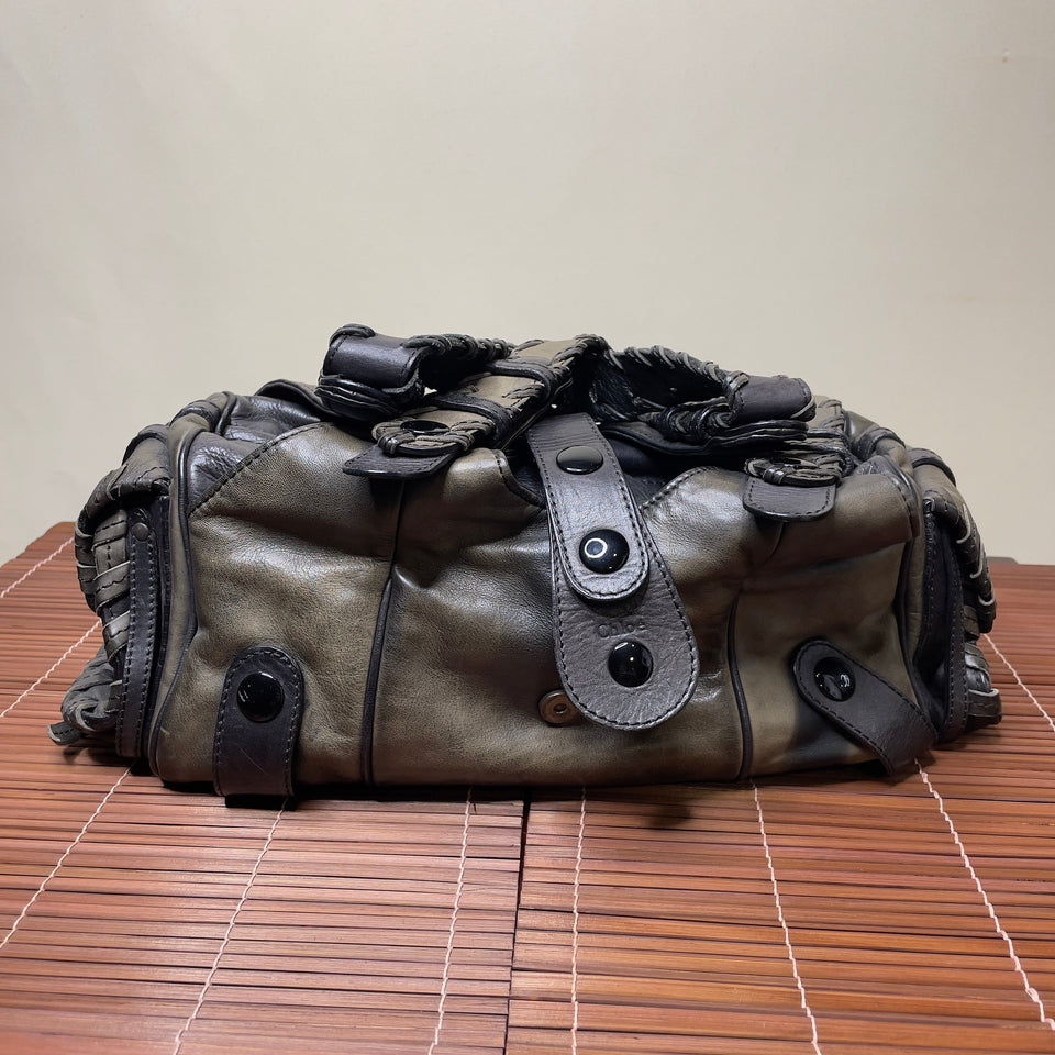 Pre-owned CHLOÉ oil slick silverado bag