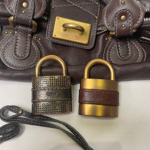 Pre-owned CHLOÉ 2011 brown paddington bag Swarovski