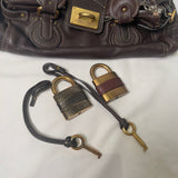 Pre-owned CHLOÉ 2011 brown paddington bag Swarovski