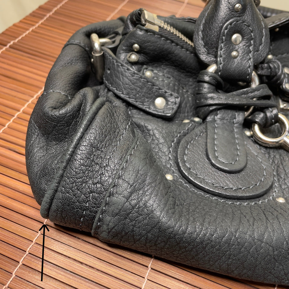 Pre-owned CHLOÉ 2008 lambskin paddington with lucite x metal padlock