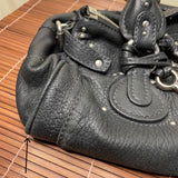 Pre-owned CHLOÉ 2008 lambskin paddington with lucite x metal padlock