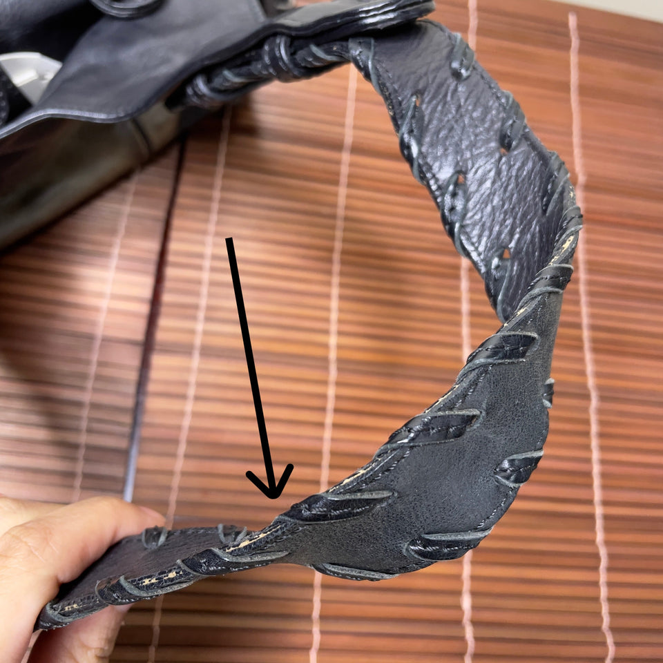 Pre-owned CHLOÉ oil slick silverado bag