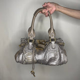 Pre-owned CHLOÉ 2008 limited editon python paddington bag