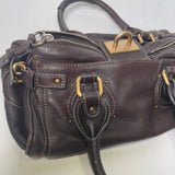 Pre-owned CHLOÉ 2011 brown paddington bag Swarovski