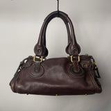 Pre-owned CHLOÉ 2011 brown paddington bag Swarovski