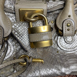 Pre-owned CHLOÉ 2008 limited editon python paddington bag