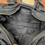 Pre-owned CHLOÉ 2008 lambskin paddington with lucite x metal padlock