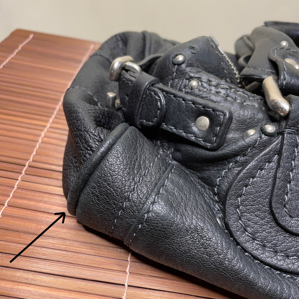 Pre-owned CHLOÉ 2008 lambskin paddington with lucite x metal padlock