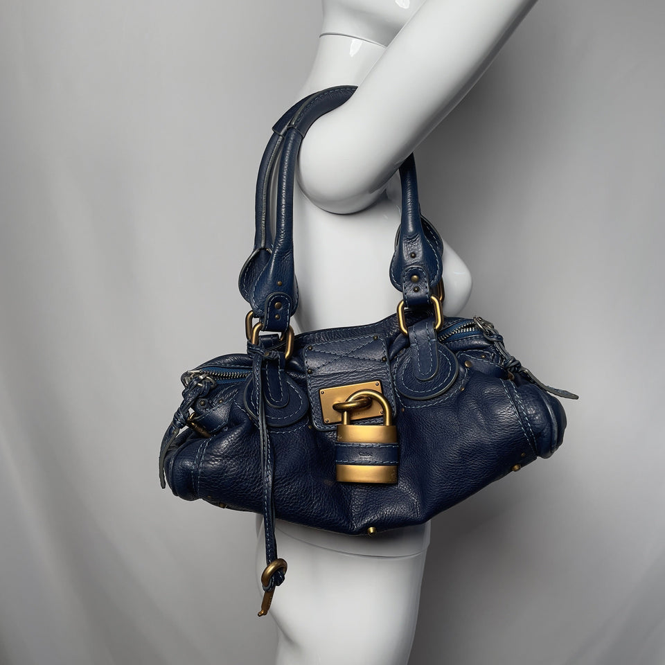 Pre-owned CHLOÉ 2005 navy paddington