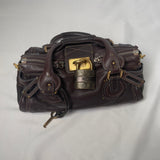 Pre-owned CHLOÉ 2011 brown paddington bag Swarovski