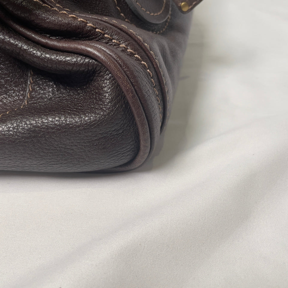 Pre-owned CHLOÉ 2011 brown paddington bag Swarovski