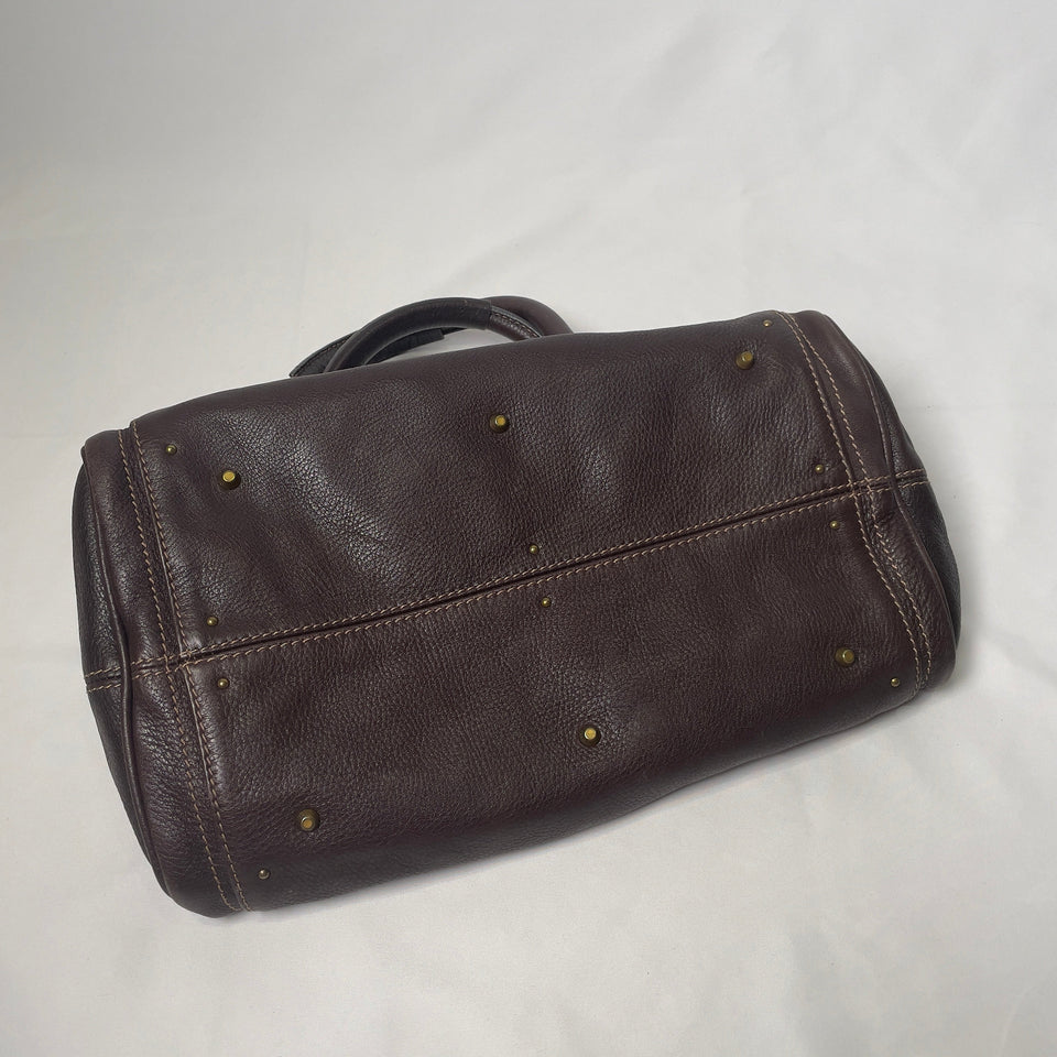 Pre-owned CHLOÉ 2011 brown paddington bag Swarovski