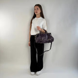 Miu Miu handbag Vitello Satchel purple