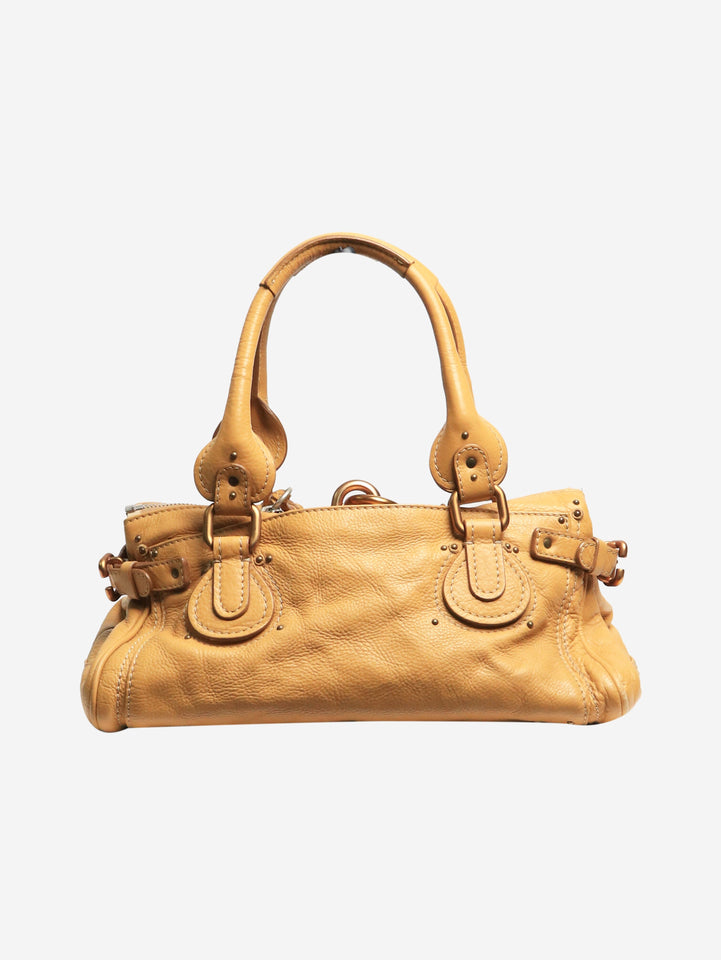 Pre-owned CHLOE Mustard Paddington leather bag