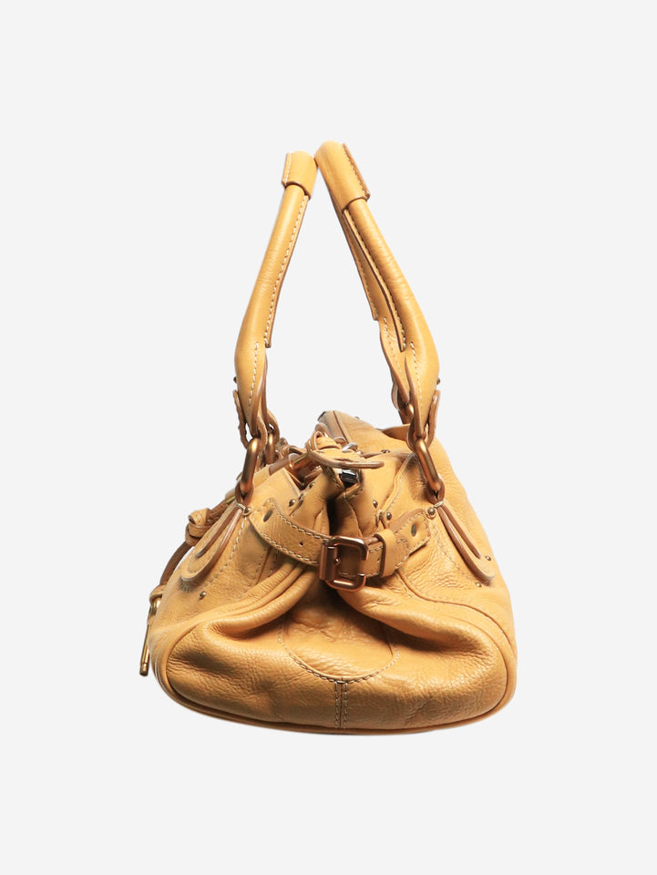 Pre-owned CHLOE Mustard Paddington leather bag