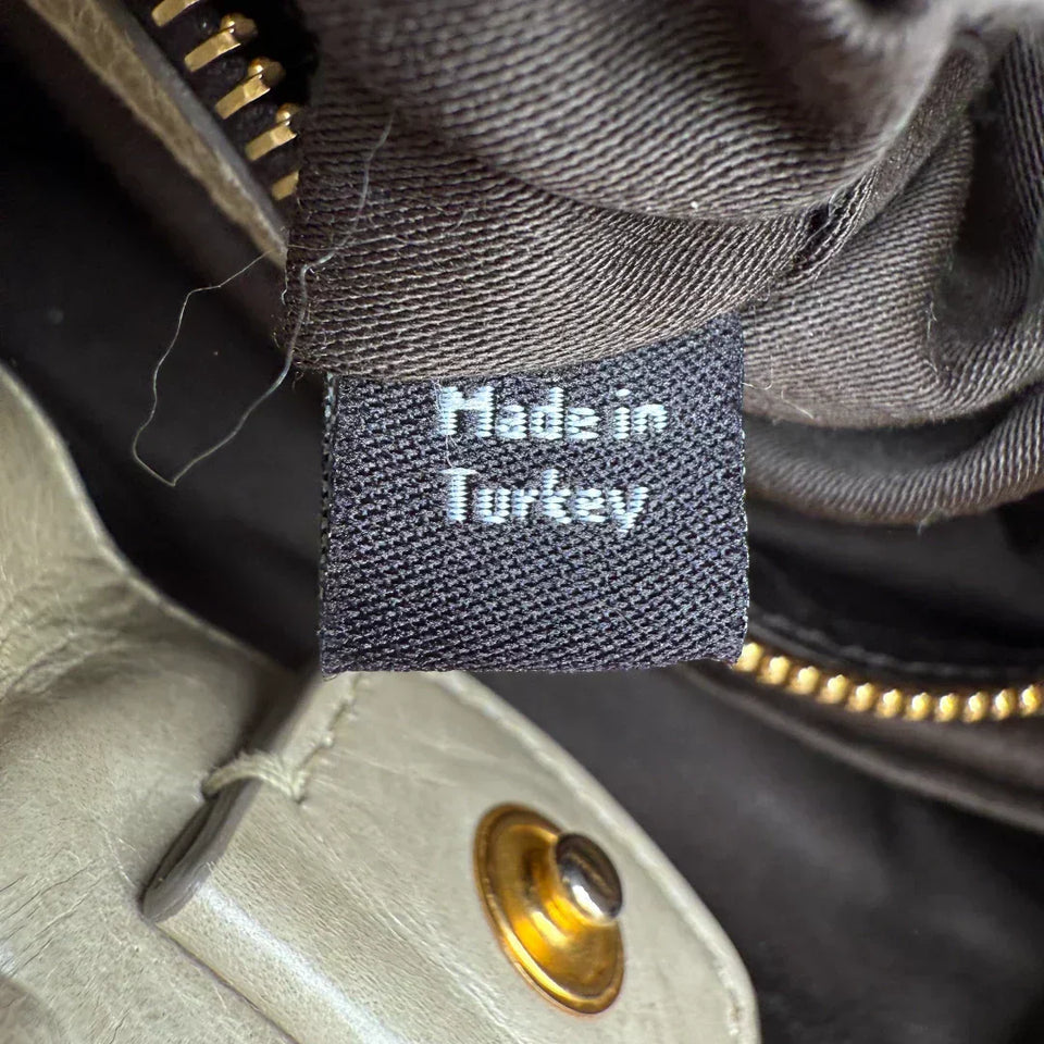 Pre-owned Miu Miu handbag Vitello Lux with shoulder strap made of beige leather