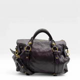 Miu Miu handbag Vitello Satchel purple