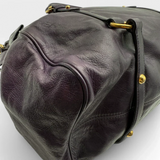 Miu Miu handbag Vitello Satchel purple