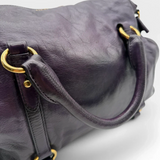 Miu Miu handbag Vitello Satchel purple