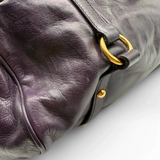 Miu Miu handbag Vitello Satchel purple