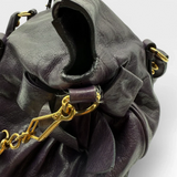 Miu Miu handbag Vitello Satchel purple