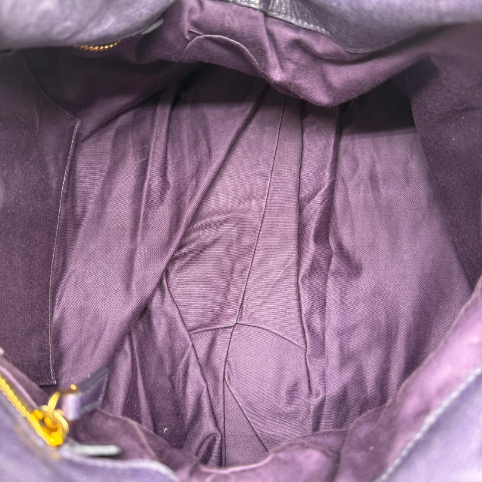 Miu Miu handbag Vitello Satchel purple