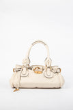 Pre-owned 2000s Chloe Cream Leather Paddington Shoulder Bag