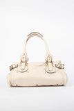 Pre-owned 2000s Chloe Cream Leather Paddington Shoulder Bag