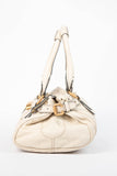Pre-owned 2000s Chloe Cream Leather Paddington Shoulder Bag