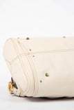 Pre-owned 2000s Chloe Cream Leather Paddington Shoulder Bag