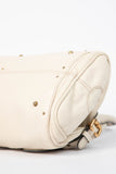 Pre-owned 2000s Chloe Cream Leather Paddington Shoulder Bag