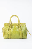 Pre-owned 2000s Miu Miu Green Vitello Shoulder Bag