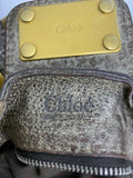 Pre-owned Chloé Brown Leather Metallic Paddington Shoulder Bag – 14" x 7"