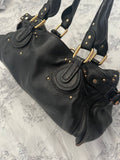 Pre-owned Black Chloé Paddington Bag – Gold Hardware