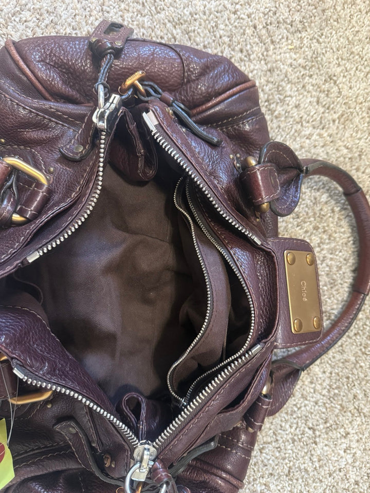 Pre-owned Chloe paddington brown handbag